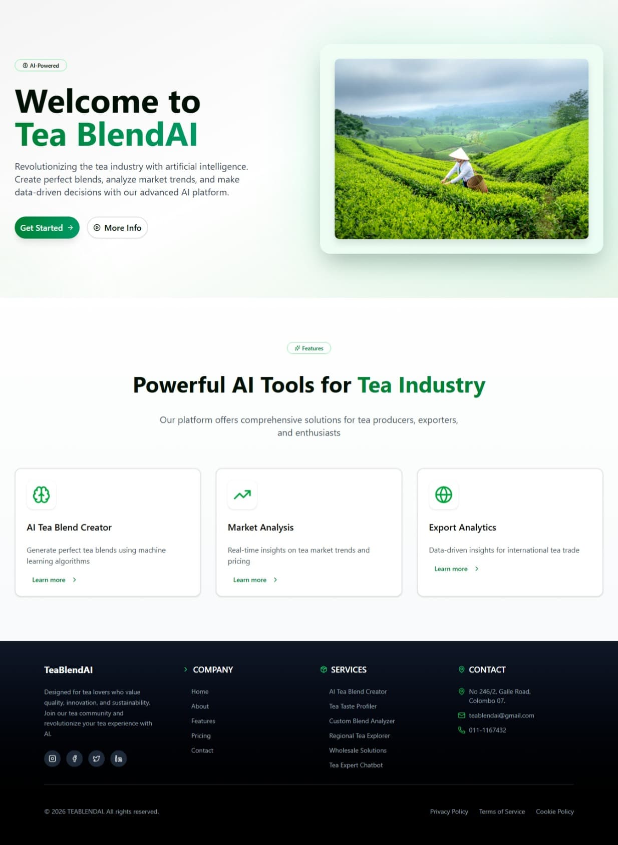 TeaBlendAI – AI-powered Tea Auction Platform preview 1