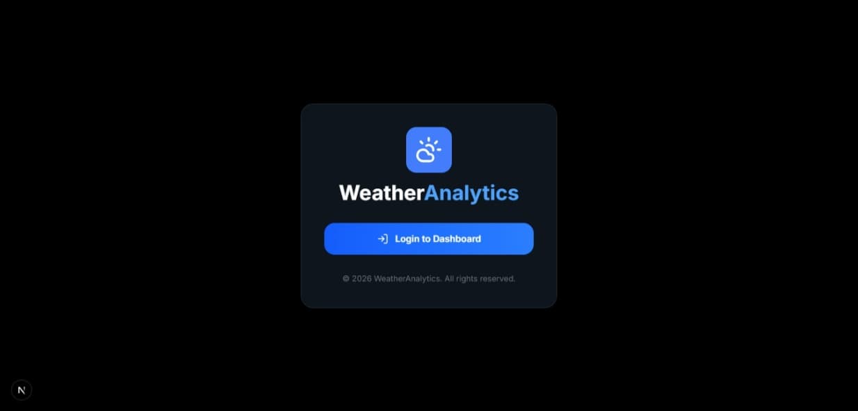 Weather Analytics Application preview 1