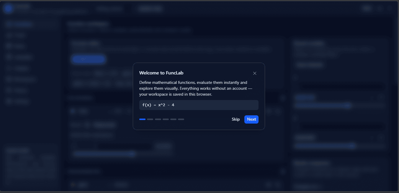 FuncLab — Advanced Function Graphing & Analysis Platform preview 1